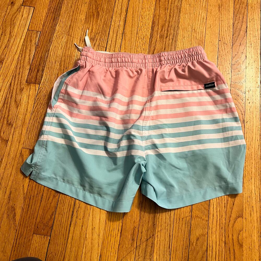 Chubbies Swim Trunk Mens Medium Striped 5.5” Mesh Lined Shorts ** - Picture 2 of 9